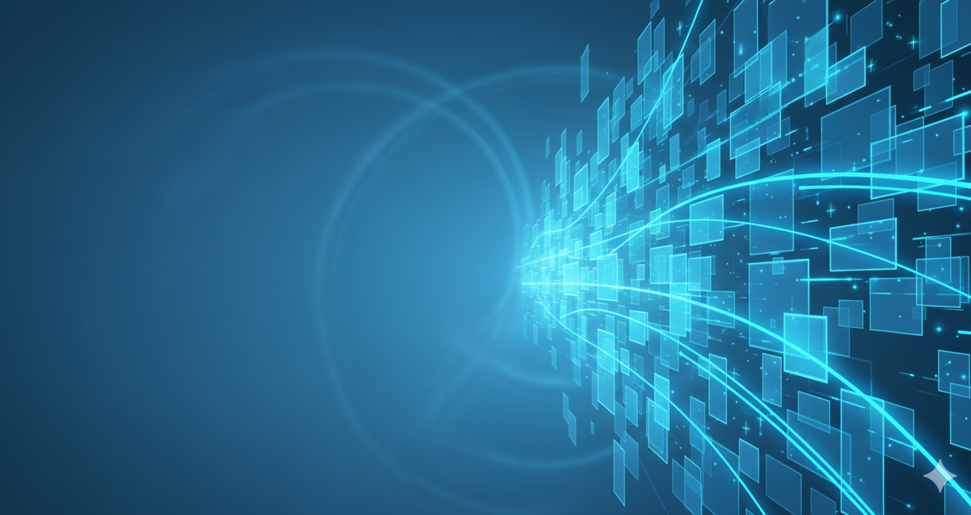 Abstract blue technology field
