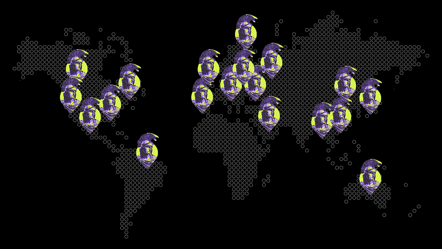 Argentum AI global compute network map